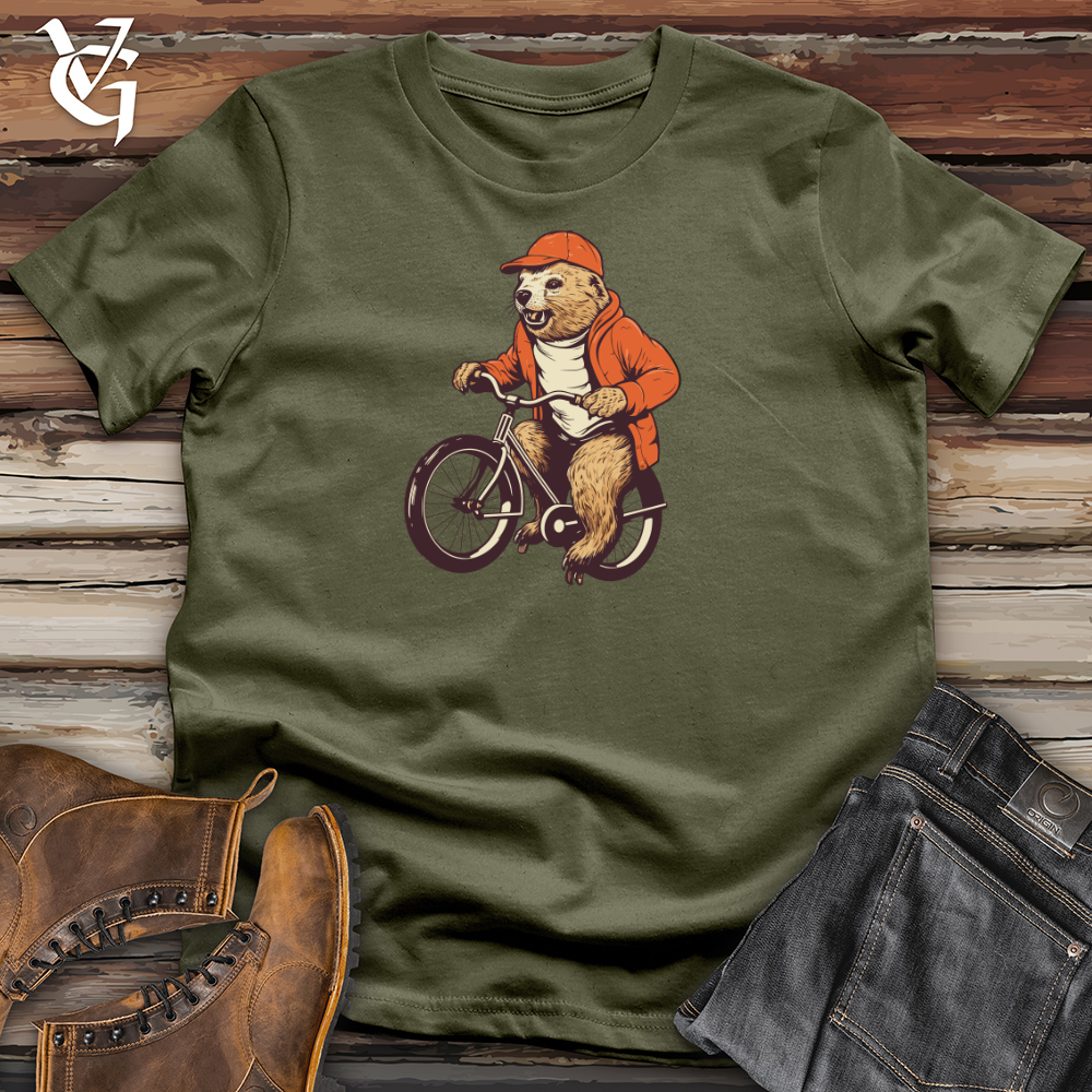 Vintage Pedaling Beaver Cotton Tee