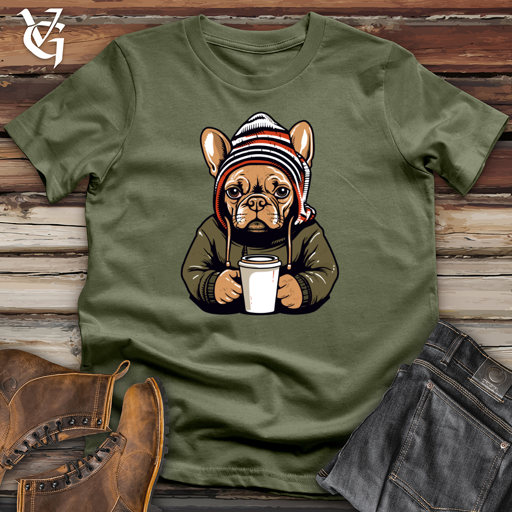 Vintage Coffee Lover Frenchie Softstyle Tee