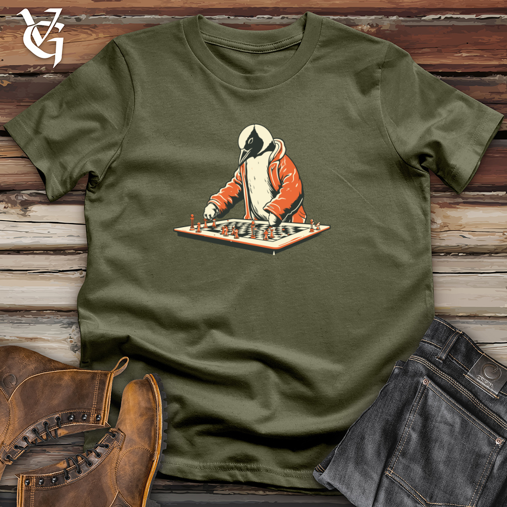 Vintage Game Night Penguin Cotton Tee