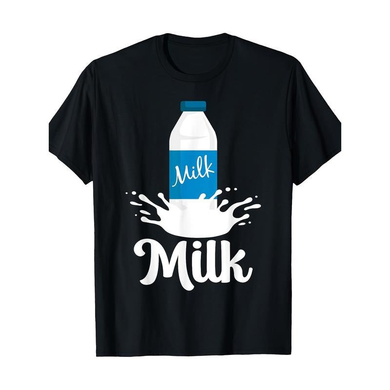 Milk Funny Milk enthusiasts design clothing T-shirt 100% cotton T-shirt Made in USA Hoodie, Sweatshirt | UrbanDripWear.com