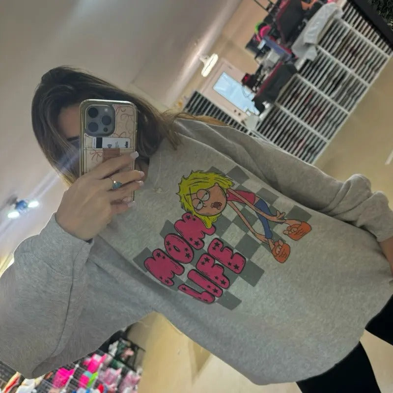 Millennial Mom Life Sweatshirt | Lizzie Sweatshirt T-Shirts, Hoodie | UrbanDripWear.com