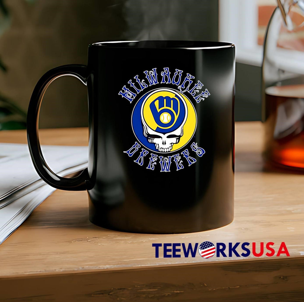 Milwaukee Brewers Steal Your Face Grateful Dead MLB Baseball T-Shirt