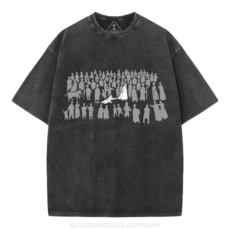 [ Mineral Wash ] By His Wounds Chirstian Washed TShirt Jesus Graphic Washed Style TShirt Hoodie, Sweatshirt