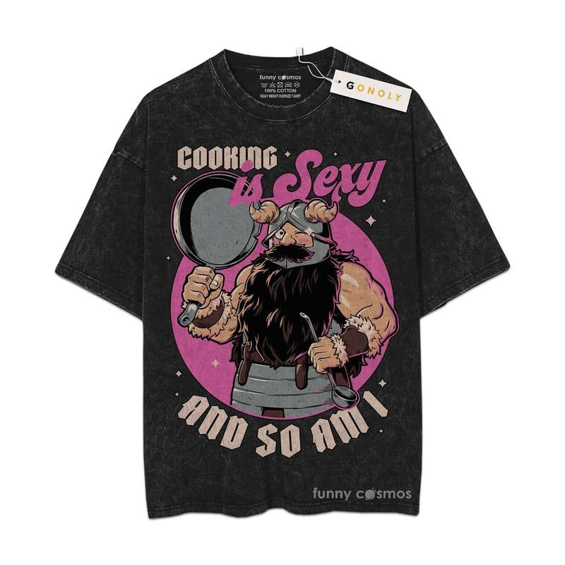 [ Mineral Wash ] Delicious In Dungeon Manga Senshi Sexy Senshi Cooking TShirt, Graphic Washed Style Shirt Hoodie, Sweatshirt