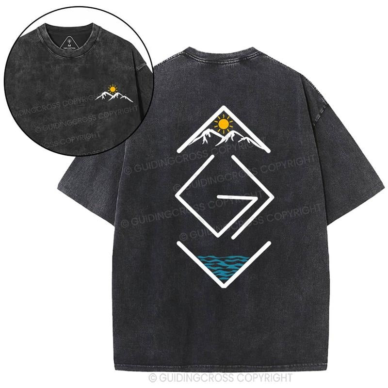 [ Mineral Wash ] God Is Greater Than The Highs And Lows Christ Christian Washed TShirt Jesus Graphic Washed Style Shirt...