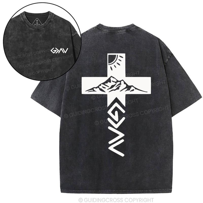 [ Mineral Wash ] God Is Greater Than The Highs And Lows Christian Washed TShirt Jesus Graphic Washed Style Shirt Hoodie,...