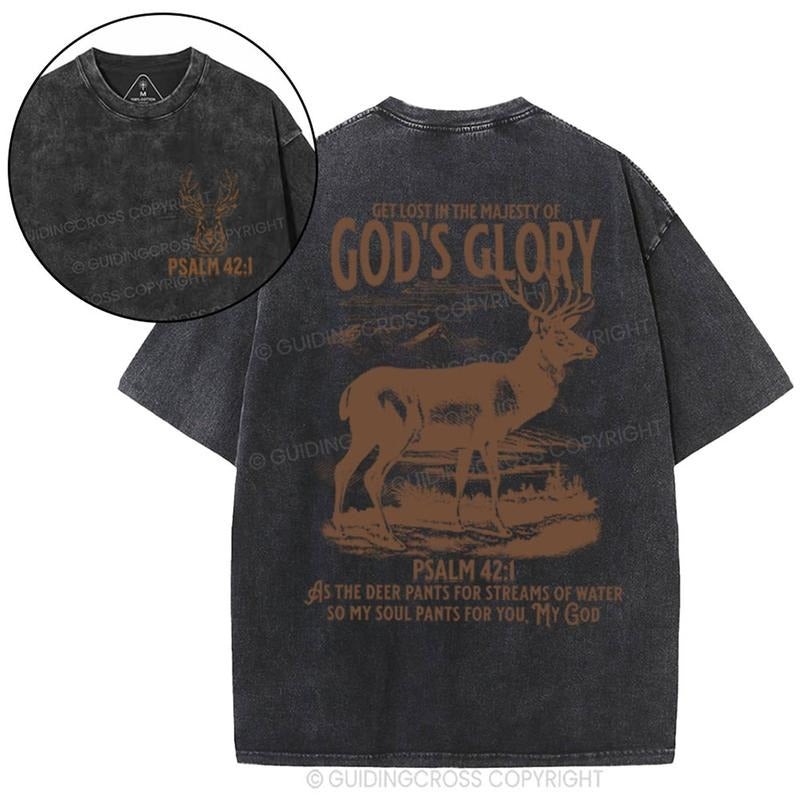 [ Mineral Wash ] God's Glory Christian Washed T-Shrit Jesus Graphic Washed Style Shirt Hoodie, Sweatshirt | UrbanDripWear.com