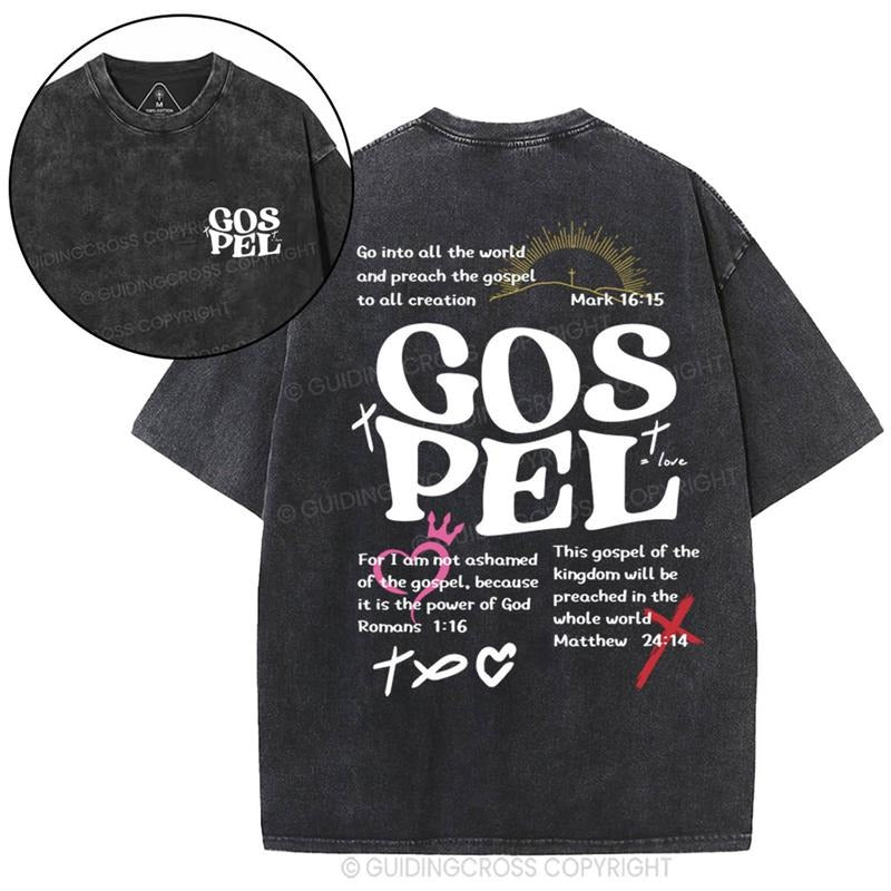 [ Mineral Wash ] Gospel Christian Washed Shirt Jesus Graphic Washed Style Shirt Hoodie, Sweatshirt | UrbanDripWear.com