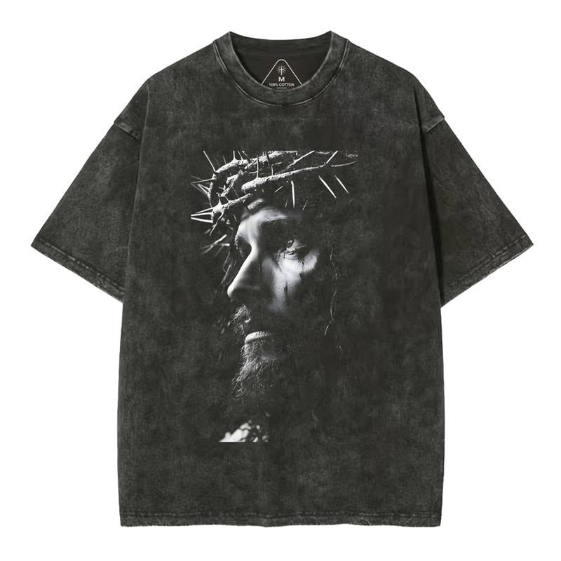 [ Mineral Wash ] Jesus Christ Christian Washed TShirt Jesus Graphic Washed Style TShirt Hoodie, Sweatshirt