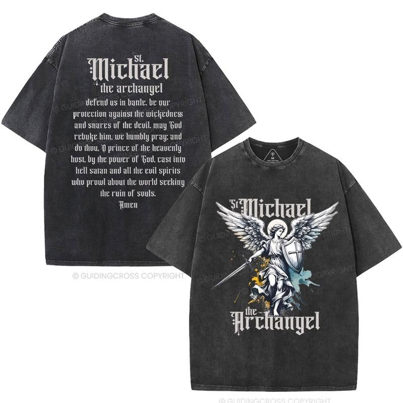 [ Mineral Wash ] Michael Christian Washed TShirt Jesus Graphic Washed Style Shirt Hoodie, Sweatshirt | UrbanDripWear.com