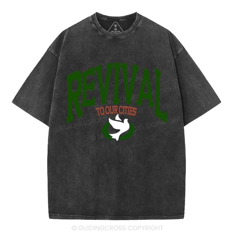 [ Mineral Wash ] Revival Christian Washed TShirt Jesus Graphic Washed Style Shirt Hoodie, Sweatshirt | UrbanDripWear.com