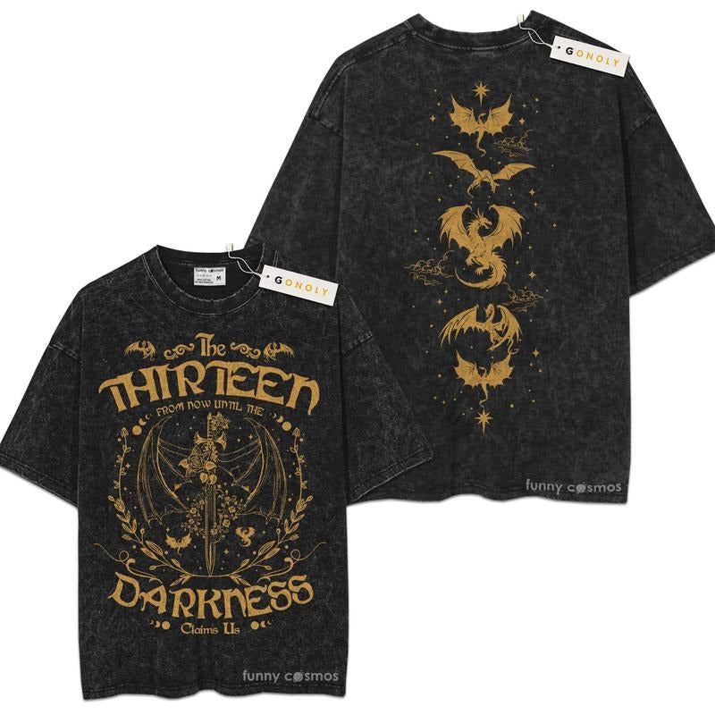 [ Mineral Wash ] The Thirteen Darkness For Fans Lover Book, Bookish, Graphic Washed Style Shirt Hoodie, Sweatshirt