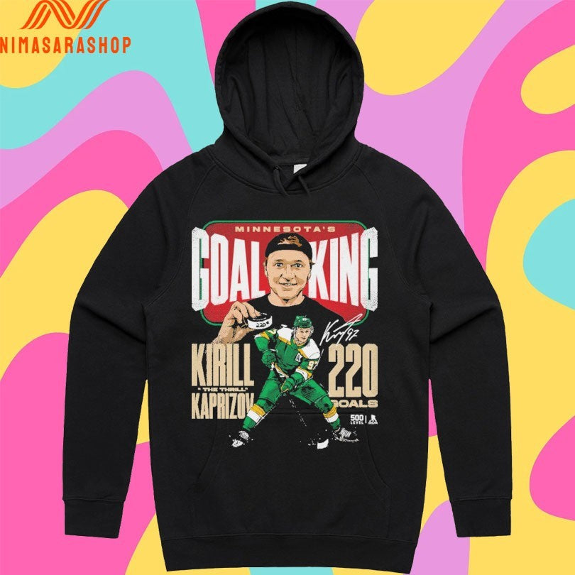 Minnesota Goal King Kirill Kaprizov The Thrill 220 Goals Shirts