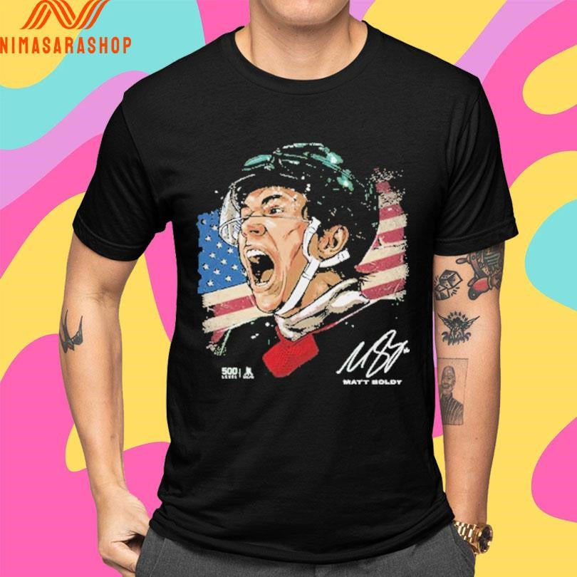 Minnesota Wild Matt Boldy Minnesota Usa Portrait Gold Medal Hockey Champions 2026 Shirts
