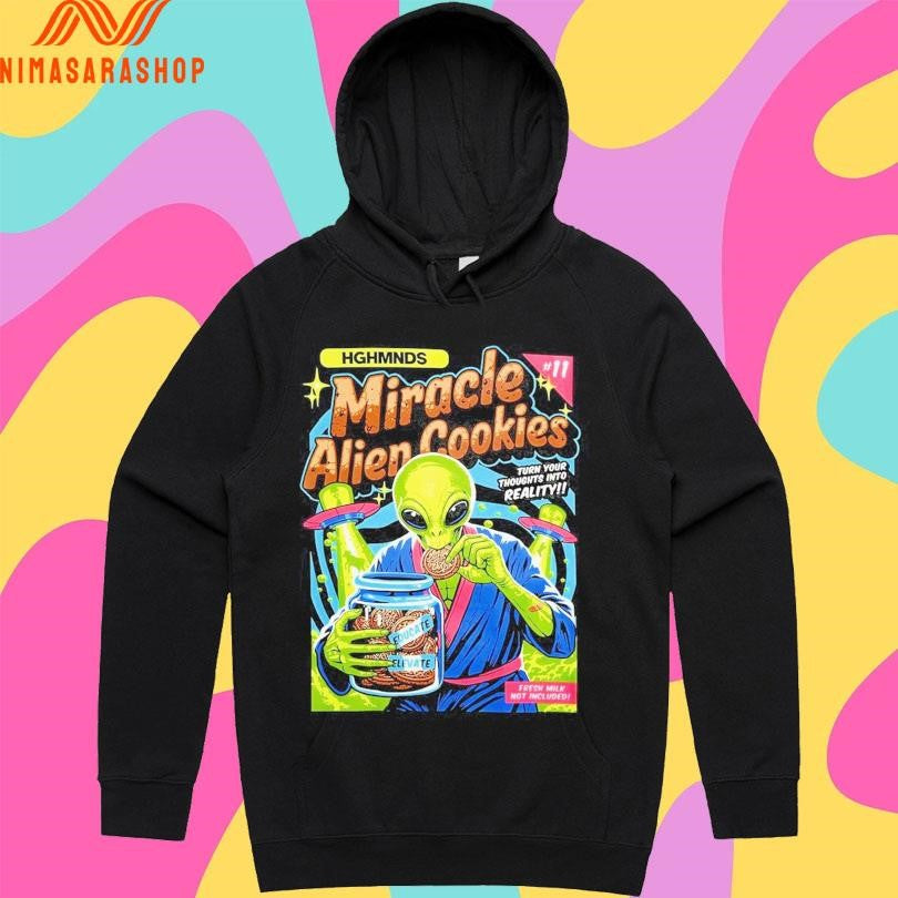 Miracle Alien Cookies Turn Your Thoughts Into Reality Snacks Shirts