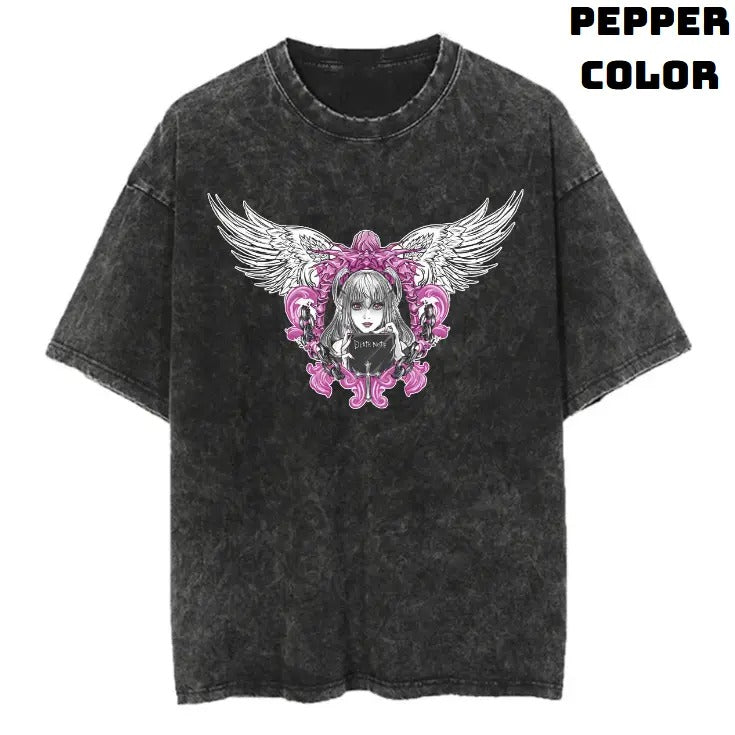 Misa Vintage Graphic Tees, Death Note Tshirt, Death Note Merch, Anime Clothing, Unisex Manga Anime Shirts Top Menswear...