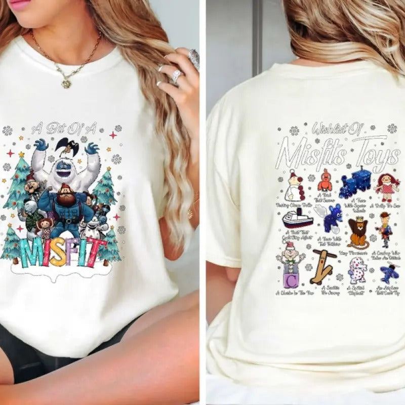 Misfit Toys Christmas Shirt, A Bit Of A Misfit Sweatshirt, Rudolph The Red Nosed Reindeer Sweatshirt , Christmas...