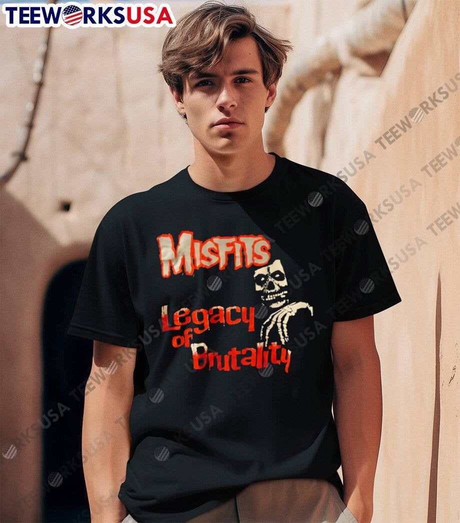 Misfits Legacy of Brutality Horror Punk Skull Band Music T-Shirt