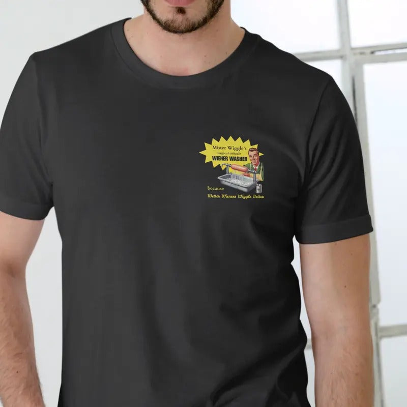 Mister Wiggles magical wiener washer T Shirt Cotton Menswear Hoodie, Sweatshirt | UrbanDripWear.com
