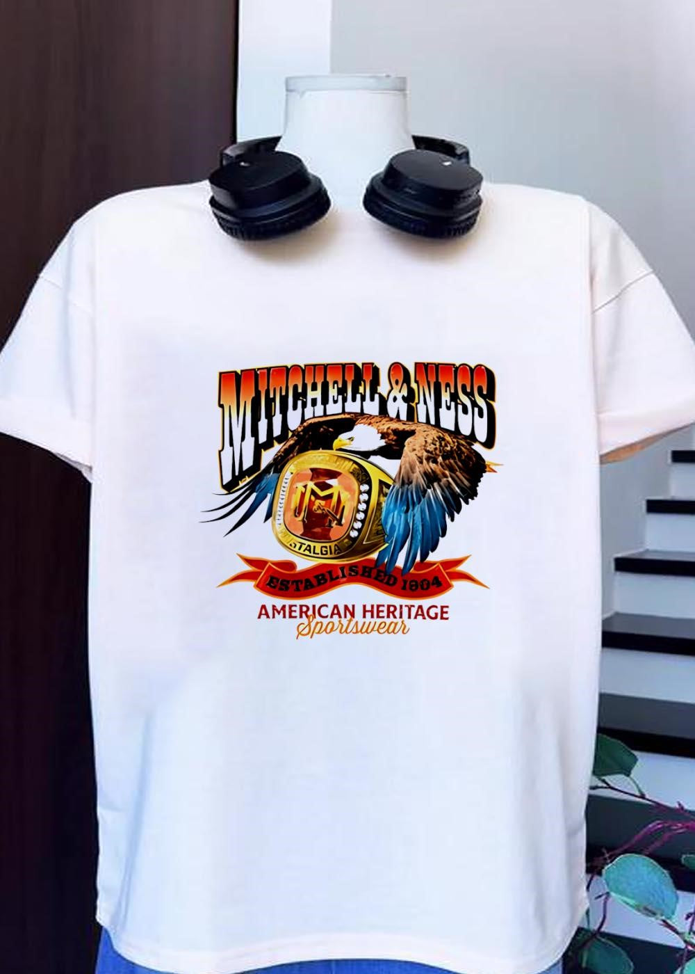 Mitchell & Ness American Heritage Sportswear Eagle Ring T-Shirt