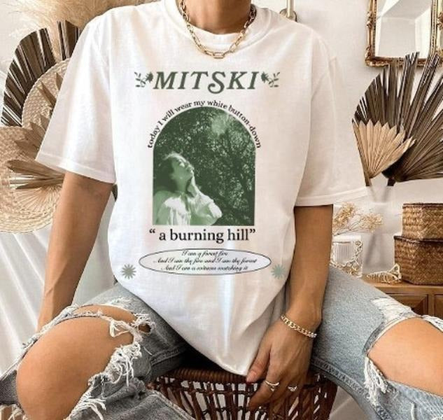Mitski A Burning Hill Shirt Vintage Mitski Album Music T-Shirt Cotton Unisex Tshirt Hoodie, Sweatshirt | UrbanDripWear.com