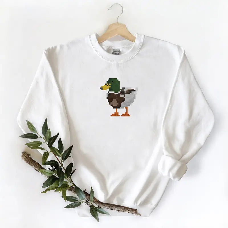 Model Wild Duck Cartoon Tshirt Sweatshirt Hoodie, for Mallard duck lovers | UrbanDripWear.com