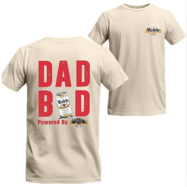 Modelo T-shirt - Fun Dad Bod Design Featuring Beer Can Graphic Unisex - Boyfriend Gift