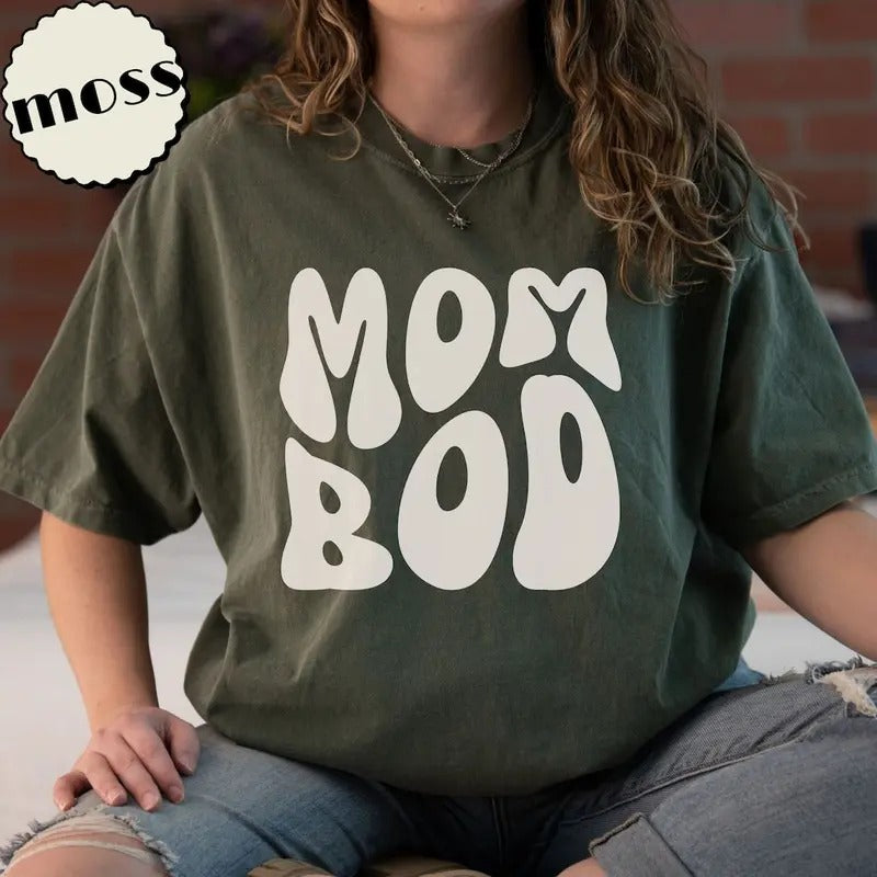 Mom Bod T-shirt Funny Mama Tshirt Gift Idea for Mother Hoodie, Sweatshirt | UrbanDripWear.com