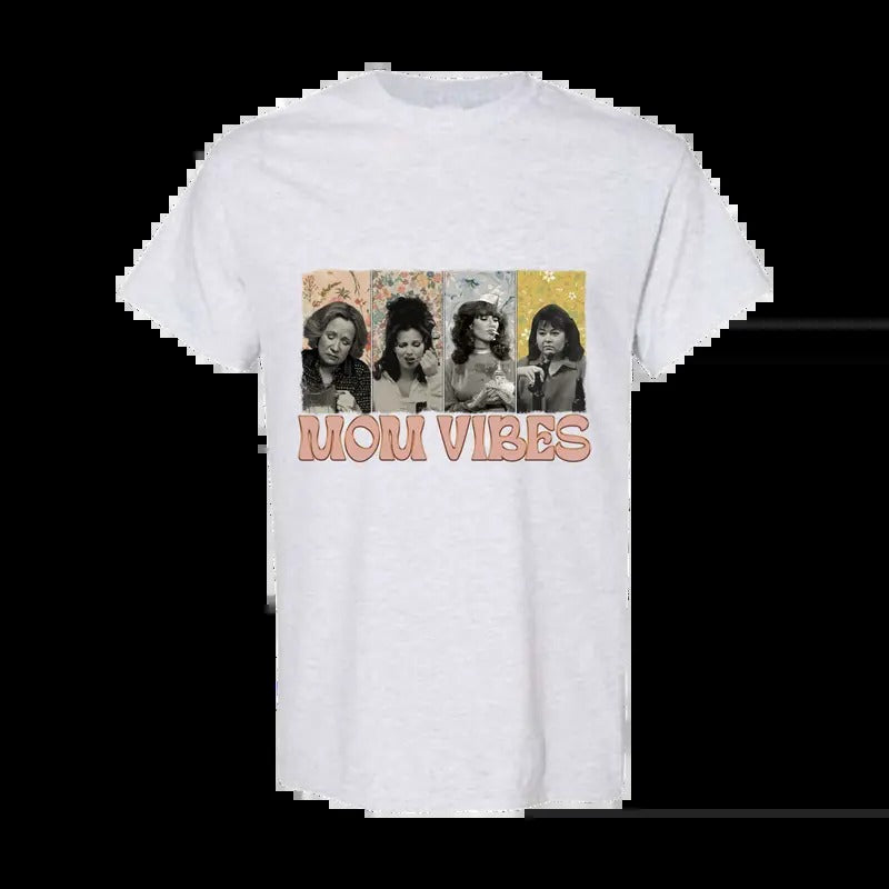Mom Vibes Comfort Colors Shirt, Vintage 90s Mom Vibes Shirt, Retro Funny Mom Shirt, Full Color, Full Size Cotton Top...