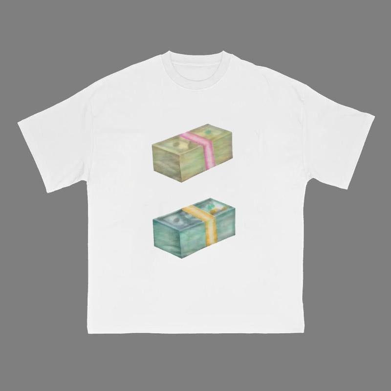 Money Tee Shirt Cotton Streetwear Fashion Y2K Crew Neck Short Sleeve Hoodie, Sweatshirt | UrbanDripWear.com