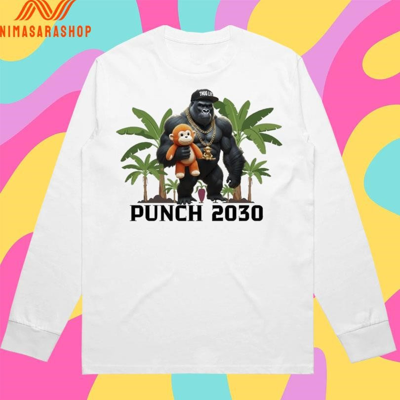 Monkey Punch 2030 Viral Monkey Lovers Graphic 2026 Shirts