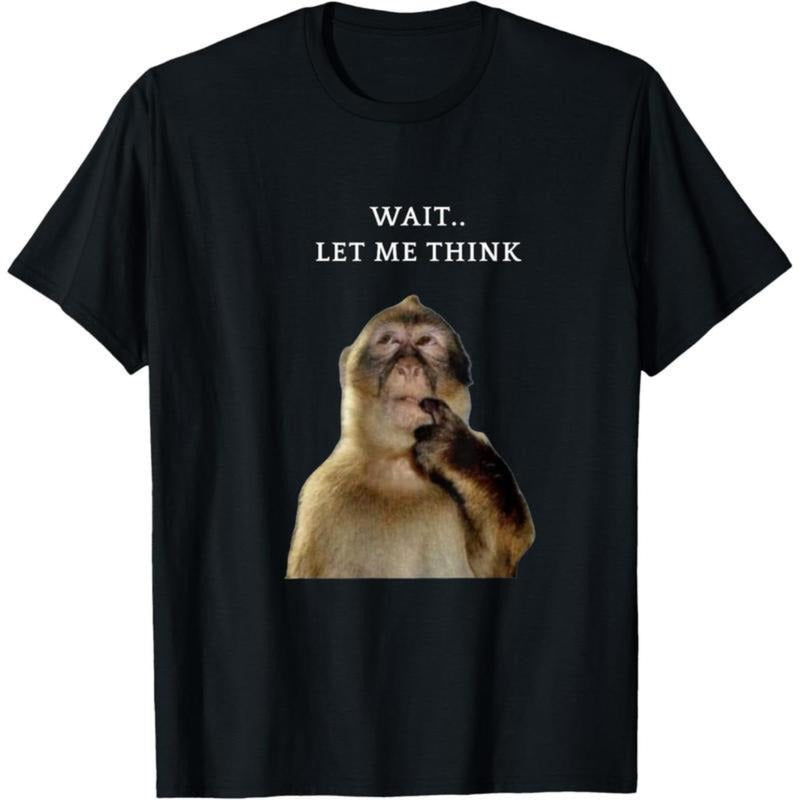 Monkey Thinking Funny Meme T-Shirt Hoodie, Sweatshirt | UrbanDripWear.com