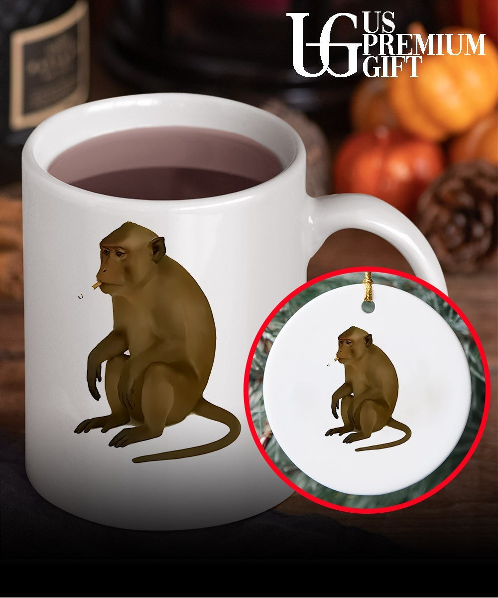 Monkey smoking cigarette meme shirt