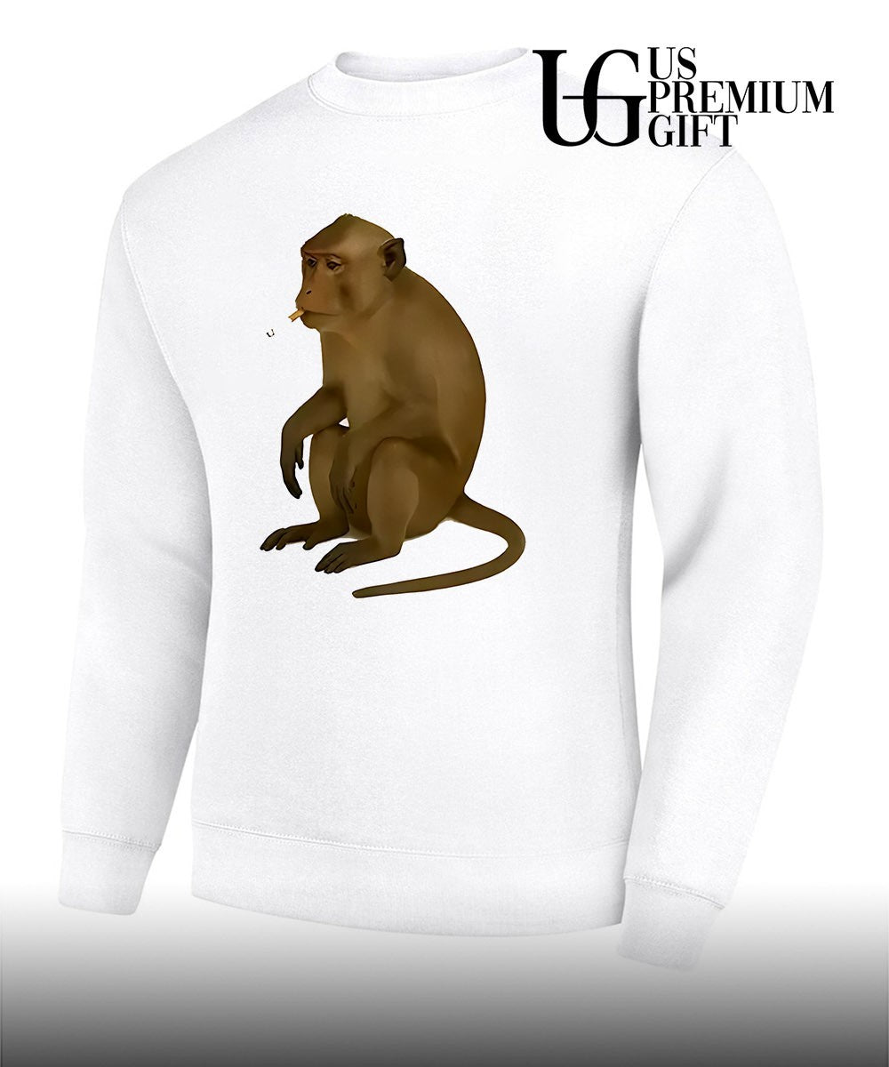 Monkey smoking cigarette meme shirt