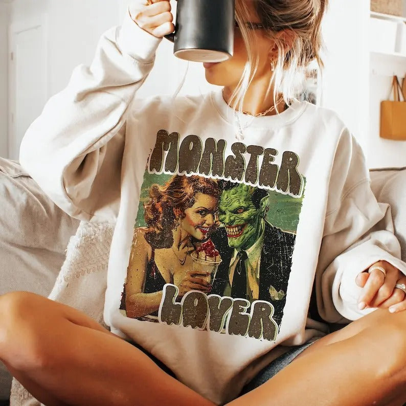 Monster Lover shirt, Halloween Monster shirt, Monster shirt, Halloween shirt, Horror shirt, Halloween Horror shirt, Retro...