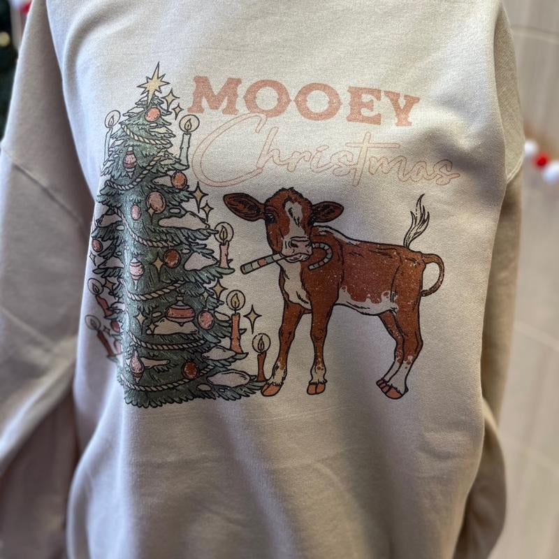 Mooey Christmas Sweatshirt T-Shirts, Hoodie | UrbanDripWear.com