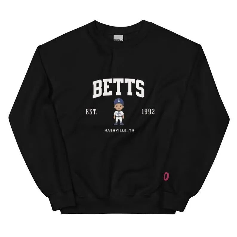Mookie Betts Dodgers Varsity Crew Sweatshirt