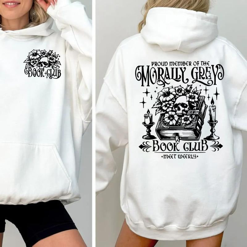 Morally Grey Book Club Sweatshirt, Dark Romance Hoodie, Spicy Book Lovers T Shirt, Smut Reader, Smutty Bookish Shirt,...