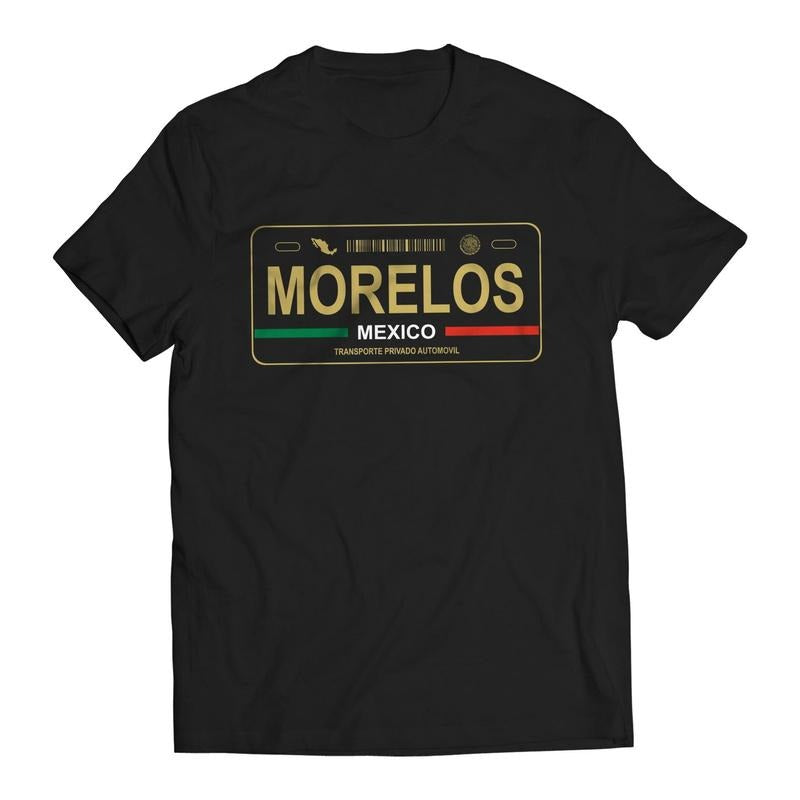 Morelos Mexico License Plate T-Shirt - Playera Mexicana con Placa de Carro Hoodie, Sweatshirt | UrbanDripWear.com