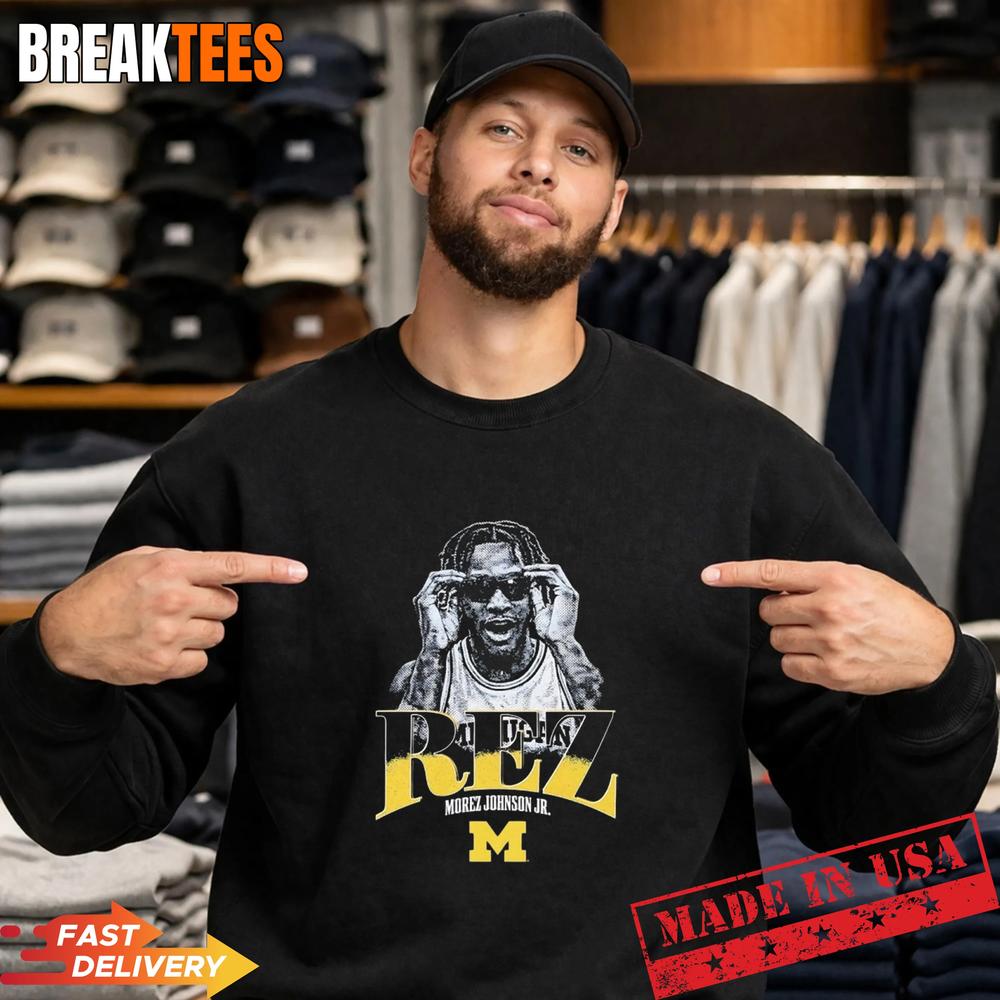 Morez Johnson REZ Michigan Wolverines basketball graphic Shirt