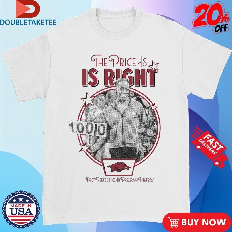 Morgan Price The Price Is Right First Perfect 10 In Program History Arkansas Razorbacks Shirts
