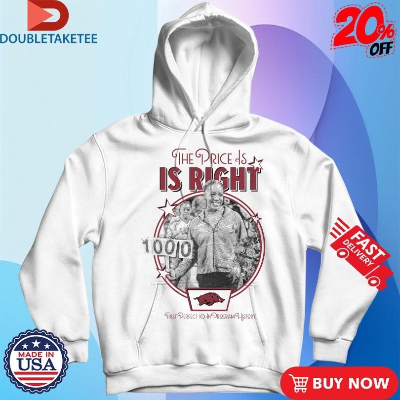 Morgan Price The Price Is Right First Perfect 10 In Program History Arkansas Razorbacks Shirts
