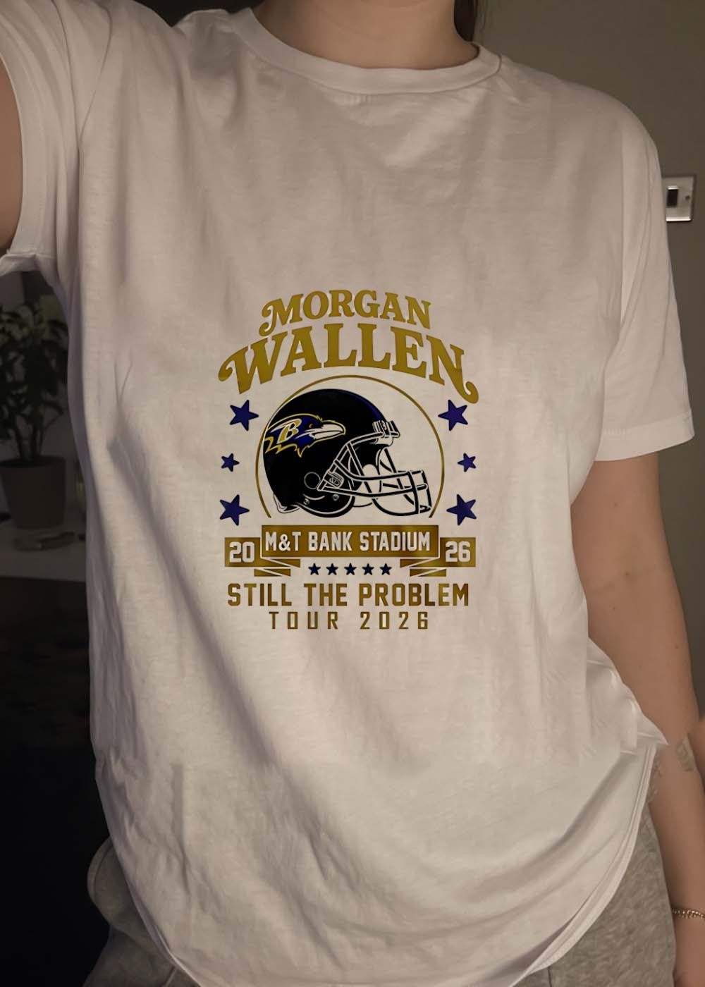 Morgan Wallen Still the Problem Tour M&T Bank Stadium 2026 Baltimore Ravens Shirt