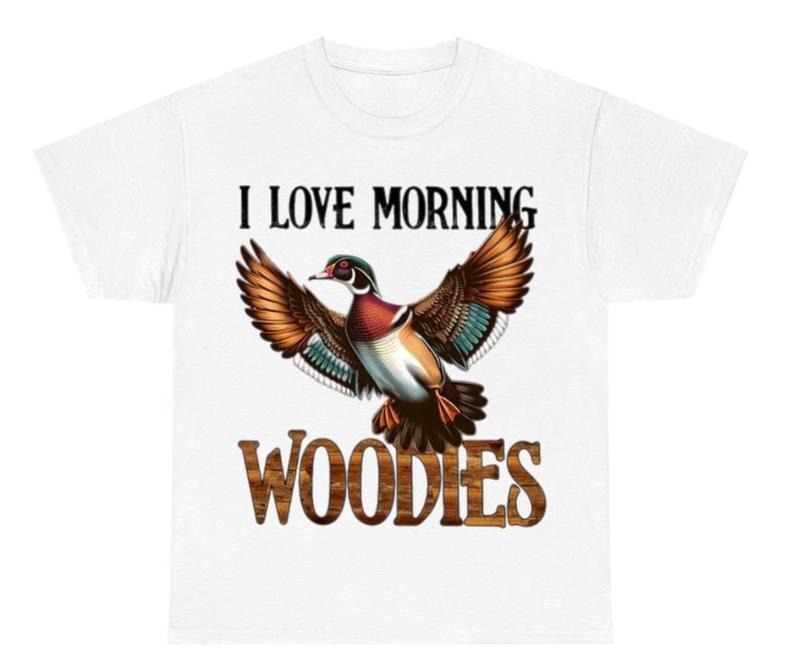 Morning Woodies T-Shirt, Duck Hunting Gear, Wood Duck Apparel, Outdoor Adventure Vibes, Woodies Fashion, Waterfowl...