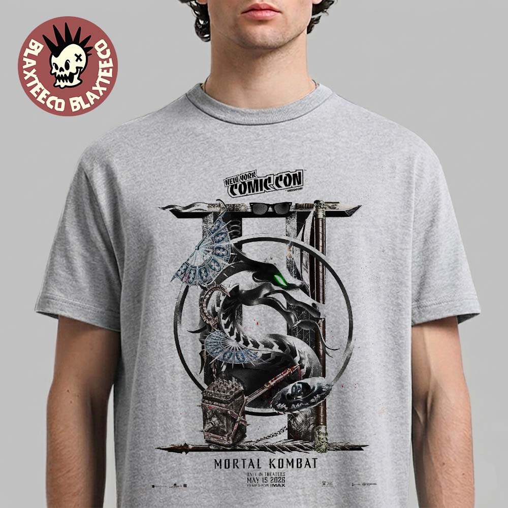 Mortal Kombat 2 Movie New York Comic Con 2026 Exclusive Poster T-Shirt
