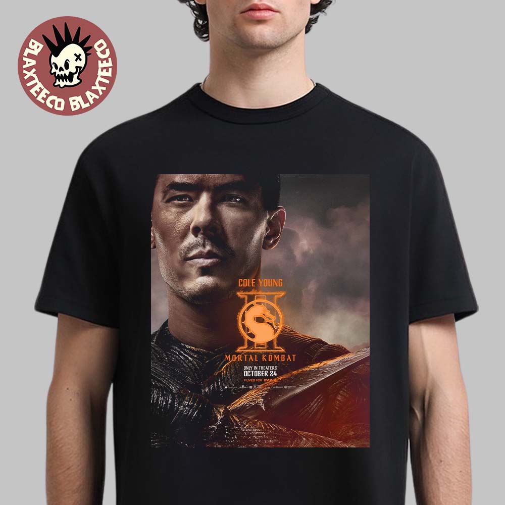 Mortal Kombat II Movie Exclusive Cole Young Character Poster T-Shirt