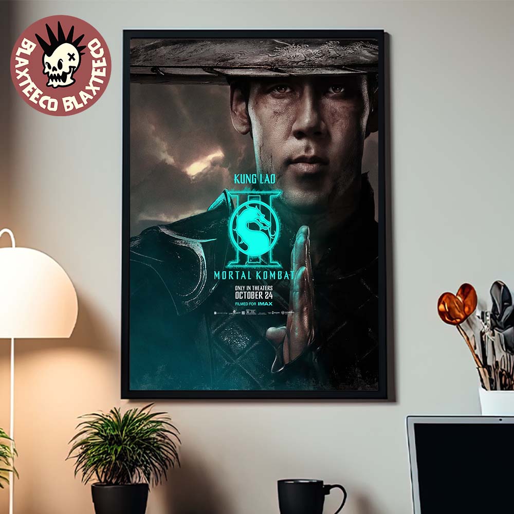 Mortal Kombat II Movie Exclusive Kung Lao Character Poster Canvas For Home Decor