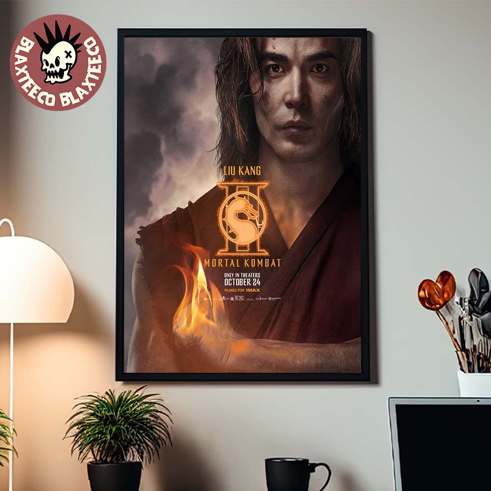 Mortal Kombat II Movie Exclusive Liu Kang Character Poster Canvas For Home Decor