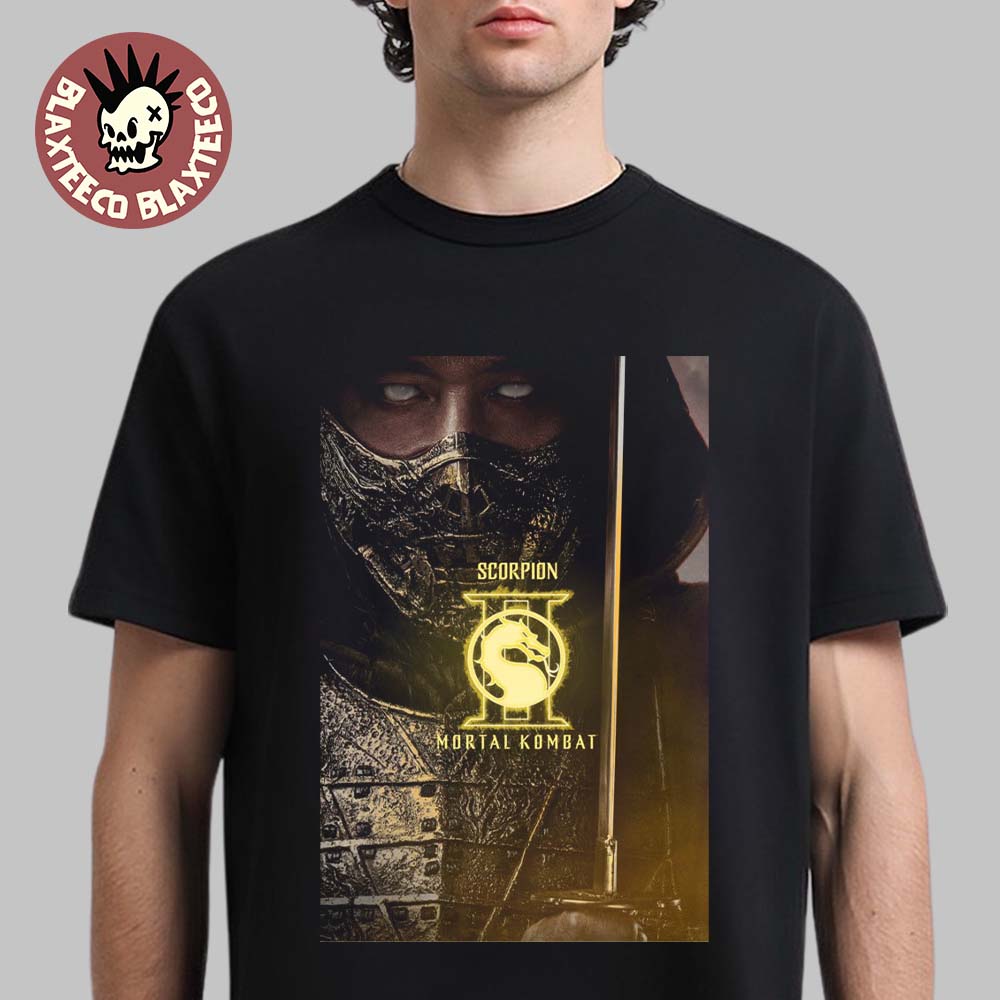 Mortal Kombat II Movie Exclusive Scorpion Character Poster T-Shirt