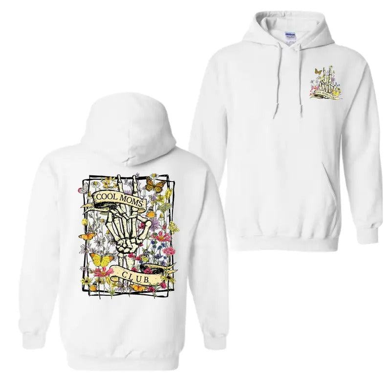 Mother's Day Cool Moms Club 2 Sided Funny Halloween Mom Hoodie T-Shirt - Unisex Shirt Sweatshirt | UrbanDripWear.com